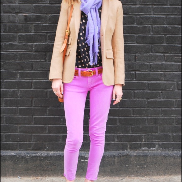 Hot Pink JCrew Toothpink Jeans - Picture 4 of 4